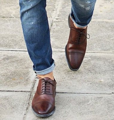 Jeans and oxfords for men
