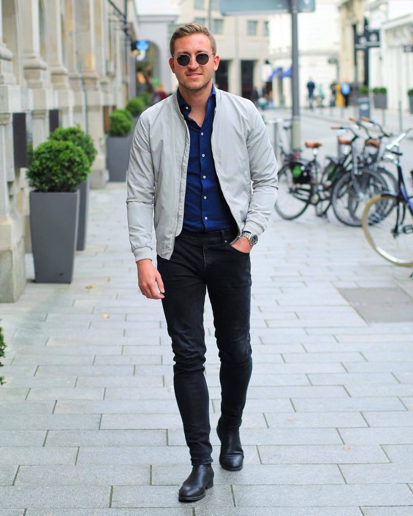 Stylish examples of men in jeans and shoes
